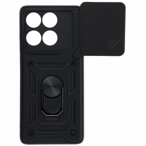 Slide Camera Armor dėklas telefonui Motorola Edge 60 5G, juodas