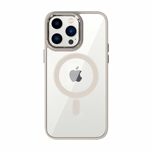 Tel Protect magnetinis skaidrus dėklas telefonui Iphone 15 Pro titano