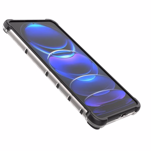 Honeycomb dėklas telefonui Xiaomi Redmi Note 12 Pro+ šarvuotas hibridinis dangtelis juodas