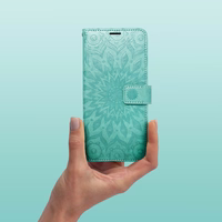 MEZZO Knygų dėklas SAMSUNG A37 5G mandala green