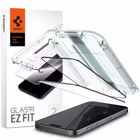 Spigen Glas.tR EZ Fit FC grūdintas stiklas iPhone 15 Pro Max - juodas 2 vnt.