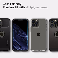 Spigen Glas.tR EZ Fit grūdintas stiklas iPhone 13 / 13 Pro / 14 / 16e – 2 vnt.