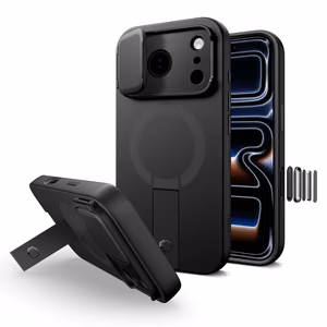 Tech-Protect Kevlar Aura Magnetinis dėklas telefonui iPhone 17 Pro Max - juodas
