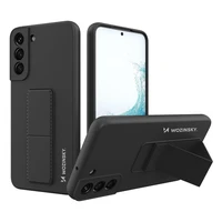 Wozinsky Kickstand Case silikoninis dėklas su stovu Samsung Galaxy S22+ juodas