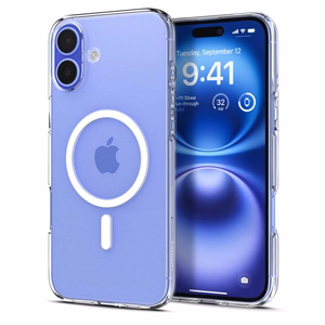 Spigen Liquid Crystal Magnetinis dėklas su MagSafe iPhone 16 - skaidrus