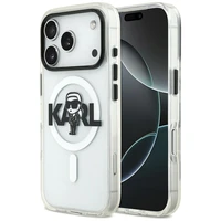 Karl Lagerfeld IML Karl Eskizas Logotipas Magnetinis dėklas telefonui iPhone 17 Pro - skaidrus