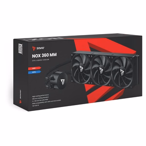 Savio NOX 360 mm Procesorius Aušinimo skysčiu rinkinys 12 cm Juoda 1 vnt