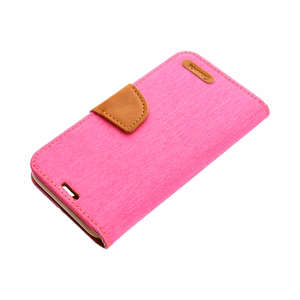 CANVAS knygos dėklas SAMSUNG A14 4G / A14 5G rožinis