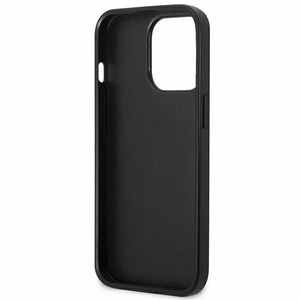 US Polo USHCP14XPFAV Leather Stitch dėklas, skirtas iPhone 14 Pro Max 6.7", tamsiai mėlynas