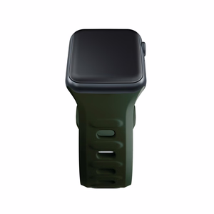 38/40/41/42 mm Dark Green (small) - 3mk Silicone Watch Strap for Apple