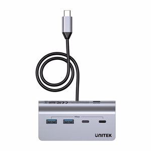 UNITEK aliuminio USB-C šakotuvas 2x USB-A 2x USB-C 5Gbps
