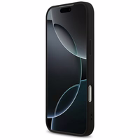 GUESS dėklas telefonui IPHONE 17 Pro Max, suderinamas su MagSafe GUHMP17XP4RPSK (4G Printed Stripes), juodas