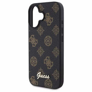 Guess bijūno užrašas magnetinis dėklas telefonui iPhone 16 - juoda