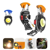 Mini flashlight LED keychain W5147 Type C with 2 screwdriver bits orange