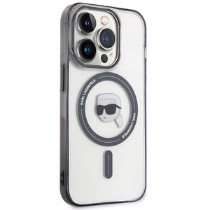 Dėklas telefonui Karl Lagerfeld KLHMP15LHKHNOTK iPhone 15 Pro - permatomas (m)