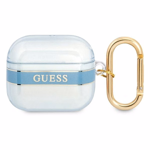 Guess GUA3HHTSB AirPods 3 dėklas mėlynas/mėlynas Dirželių kolekcija