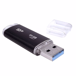 SILICON POWER Blaze B02 Pendrive USB atmintinė 64 GB USB Type-A 3.2 Gen 1 (SP064GBUF3B02V1K) Juoda