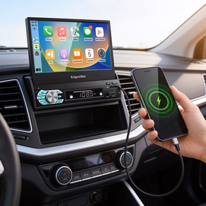 Automobilinis radijas Kruger&Matz KM2018 su ištraukiamu 7 colių ekranu, CarPlay/Android Auto