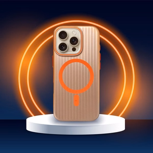 Dėklas SIMPLY suderinamas su MagSafe iPhone 15 Pro titano dykumos