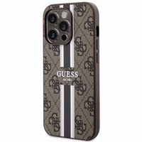 Guess GUHMP14LP4RPSW iPhone 14 Pro 6.1" rudas/rudas kietas dėklas 4G Printed Stripes MagSafe