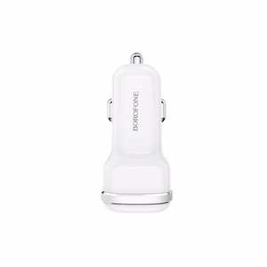 Borofone BZ13 Extreme car charger with 2 USB-A ports, 12 W, white