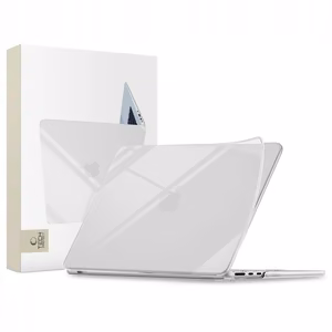 Tech-Protect Softshell deklas MacBook Air 13 colio 2023 / 2024 / 2025 / 2026, skaidrus