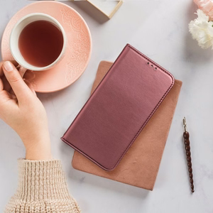 Flip case for Xiaomi Redmi NOTE 15 PRO PLUS 5G Smart Magneto burgundy