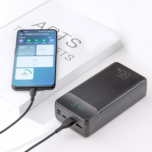 XO PR201 65W/30000mAh nešiojamojo kompiuterio išorinė baterija, juoda