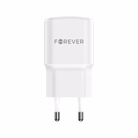 "Forever TC-01-20AC PD QC įkroviklis 1x USB-C 1x USB 20W baltas