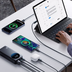 Joyroom JR-PBF02 Pro 20000mAh 45W išorinė baterija su skaitmeniniu ekranu 2x USB-A 2x USB-C juoda