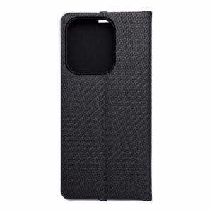 LUNA Book Carbon dėklas telefonui Xiaomi Redmi 15C (173,16 x 81,07 x 8,2) juodas