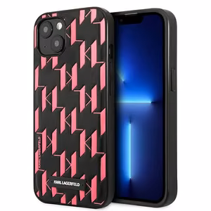 Dėklas telefonui Karl Lagerfeld KLHCP13SMNMP1P iPhone 13 mini 5,4\" rožinis / rožinis Monogramos plokštelė