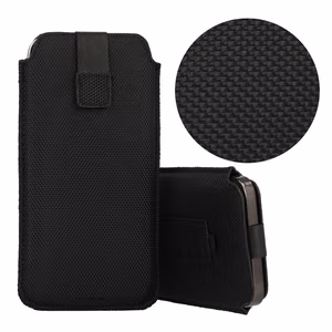 HIT Pouch Case (Size XXL) for Samsung S25 Ultra/S24 Ultra/M35/M23/A16 5G/Xiaomi Redmi 14C design 2 black