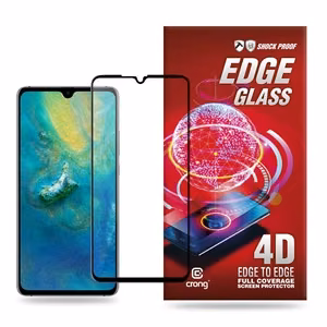 Crong Edge Glass Full Glue Edge-to-Edge 9H grūdintas apsauginis ekrano stiklas, skirtas Huawei Mate 20