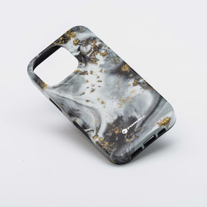FORCELL F-PROTECT Mirage, karinio lygio dėklas su MagSafe, suderinamas su IPHONE 15 PRO MAX sidabrinis rūkas