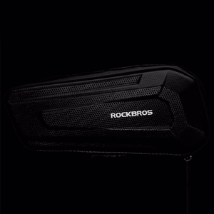 Rockbros B66 neperšlampamas dviračio rėmo krepšys - juodas