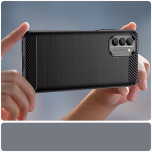 Carbon dėklas telefonui Nokia G400 lankstus silikoninis anglies dėklas juodas