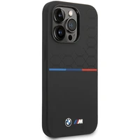 BMW silikoninis raštas iPhone 15 Pro Max dėklas - juodas