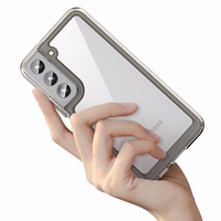 Outer Space dėklas Samsung Galaxy S22 + (S22 Plus) kietas dangtelis su geliniu rėmu mėlyna