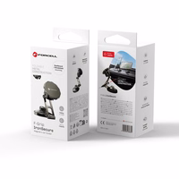 FORCELL F-GRIP IronSecure magnetinis automobilio laikiklis priekinio stiklo / prietaisų skydelio juodas