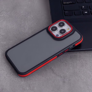 Crystal juodas dėklas for Samsung Galaxy S25 Plus raudonas