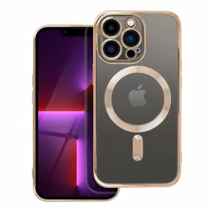 Case for iPhone 13 PRO Electro Mag Cover compatible with MagSafe gold
