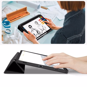 Tech-Protect SmartCase Pen dėklas planšetei Samsung Galaxy Tab S11 11.0 X730 / X736 - juodas