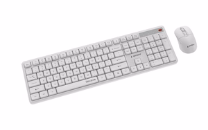 KEYBOARD +MOUSE WRL ENG/WHITE KBS-WMS-01-W GEMBIRD