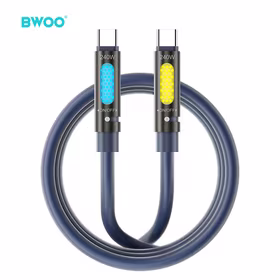 BWOO 240W Type C to Type C Data scented Laidas With RGB Lighting juodas X325C-C
