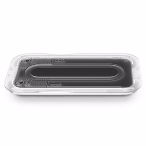 Spigen Glas.tR EZ Fit Pro HD AC privatumo grūdintas apsauginis stiklas, skirtas iPhone 18 Pro