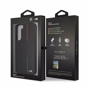 BMW M Collection Triangles dėklas Samsung Galaxy S22+ - juodas