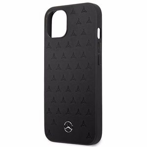 Mercedes Leather Stars Pattern чехол для iPhone 13 mini - чёрный