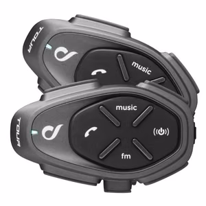 Мотоциклетный интерком Interphone TOUR HD, 1500 м, 2 шт., чёрный