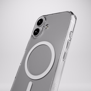 Puro Impact Clear D3O Magnetinis Silikoninis dėklas telefonui iPhone 16 - Skaidrus